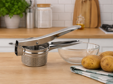 Presă manuală din inox pentru piure și legume fierte [3]