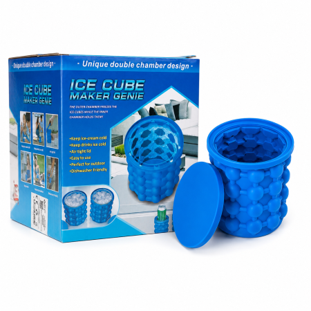 Recipient Cuburi Gheață din Silicon cu Capac [1]
