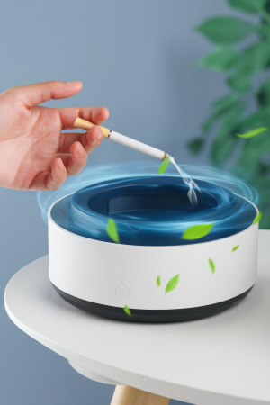 Casă şi grădină - Scrumieră electrică cu absorbție 360° și filtru integrat anti-fum