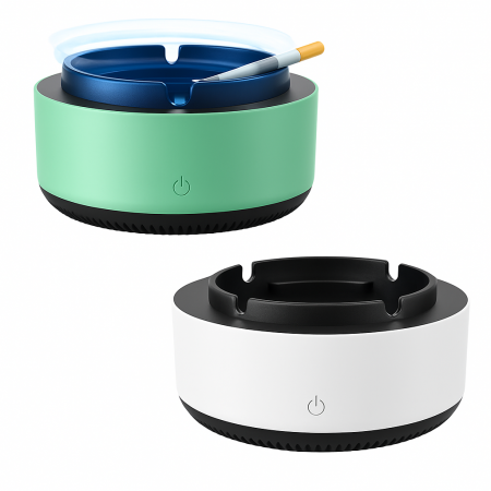 Scrumieră electrică cu absorbție 360° și filtru integrat anti-fum [1]