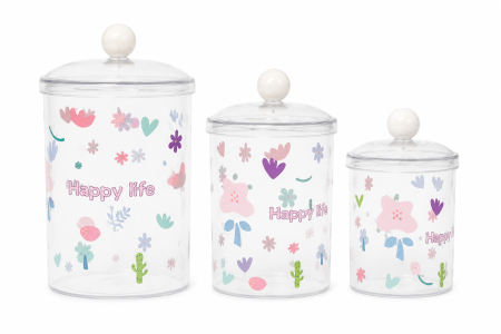 Noutăți - set-3-borcane-din-plastic-transparent-cu-capac-happy-life