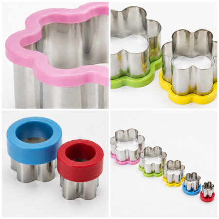 Set 5 decupatoare tip floare din metal, dimensiuni diferite [3]