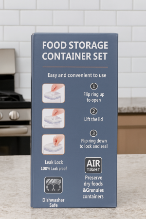 Set 5 Recipiente Etanșe pentru Depozitarea Alimentelor – Diverse Dimensiuni [5]