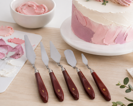 Set 5 Spatule Cofetărie pentru Modelare și Decor Tort din Inox [1]