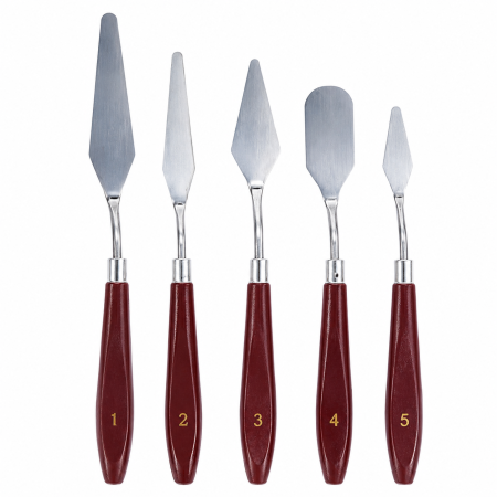 Set 5 Spatule Cofetărie pentru Modelare și Decor Tort din Inox [4]