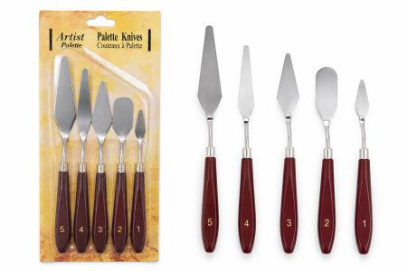 Noutăți - Set 5 Spatule Cofetărie pentru Modelare și Decor Tort din Inox