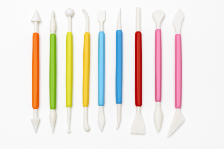 Cofetărie și patiserie - Set 9 unelte modelare prăjituri și fondant cu dublu capăt 18 capete diferite