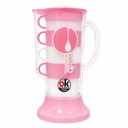 set-carafa-cu-4-cani-pentru-cafea-si-ceai-roz-alb [3]