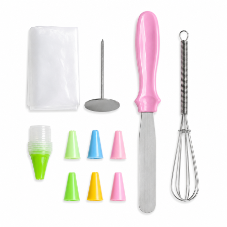 Cofetărie și patiserie - Set decorare prăjituri și torturi cu poș, 7 duiuri și accesorii