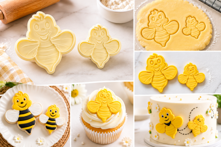 Set decupatoare pentru biscuiți și fondant – Albinuțe, 2 piese [1]