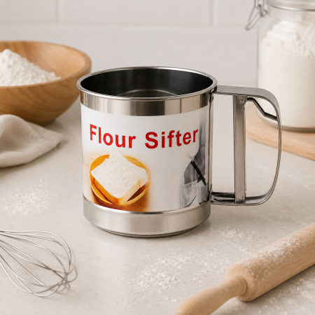 Sită tip cană inox făină zahăr pudră cacao prăjituri patiserie [5]
