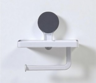 Casă şi grădină - Suport hârtie igienică cu poliță ventuză fără găurire baie modernă