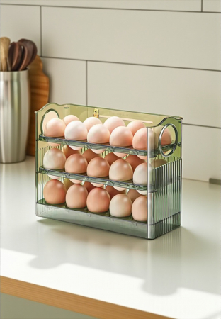 Suport ouă cu revenire automată 3 niveluri pentru frigider 30 ouă [4]