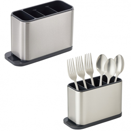 Suport tacâmuri și ustensile din inox cu tavă de scurgere detașabilă [3]