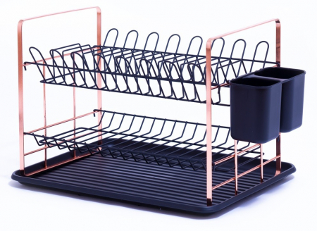 Suport vase Grunberg GR3232 oțel cromat cu tavă scurgere și suport tacâmuri [4]