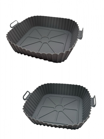 Tavă silicon pentru air fryer – reutilizabilă, antiaderentă, pătrată [3]