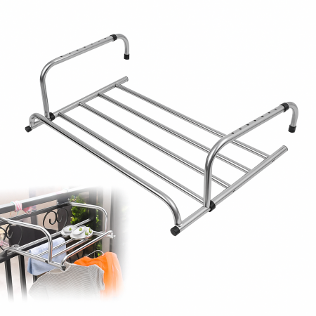Casă şi grădină - Uscător rufe balcon extensibil metalic 110x63 cm