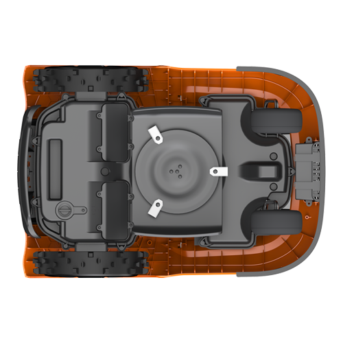 Robot de tuns iarba, 3 lame de taiere, capacitate de acoperire 600m2, cu fir perimetral - EZVIZ [2]