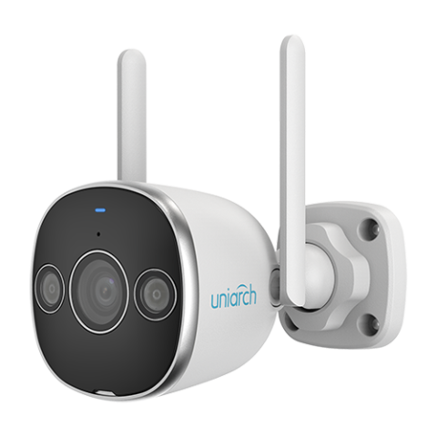 Camere supraveghere Wi-Fi & 4G - Cameră IP WiFi Uniarch 3MP cu lentilă 2.8mm, IR 20m și lumină albă 10m