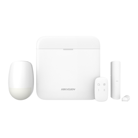 Kituri sisteme de alarma - Kit alarmă wireless Hikvision AX PRO DS-PWA64-L-WE cu PIR și contact magnetic