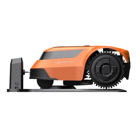 Roboti smart - Robot de tuns iarba, 3 lame de taiere, capacitate de acoperire 600m2, cu fir perimetral - EZVIZ