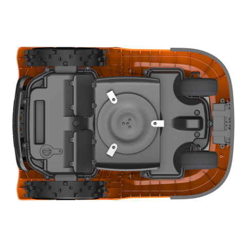 Robot de tuns iarba, 3 lame de taiere, capacitate de acoperire 600m2, cu fir perimetral - EZVIZ [1]