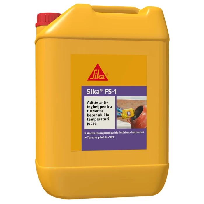 SAPA AUTONIVELANTA SI BETON - Sika FS 1 – Aditiv antiîngheț pentru betoane și mortare, 5 kg