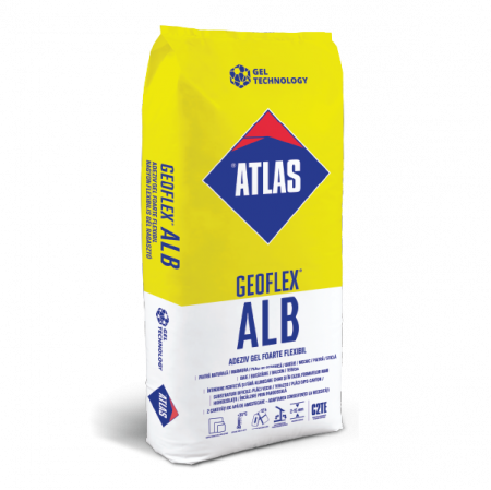 Finisaje interioare - ATLAS GEOFLEX ALB Adeziv gel alb, flexibil C2TE (2-15 mm)