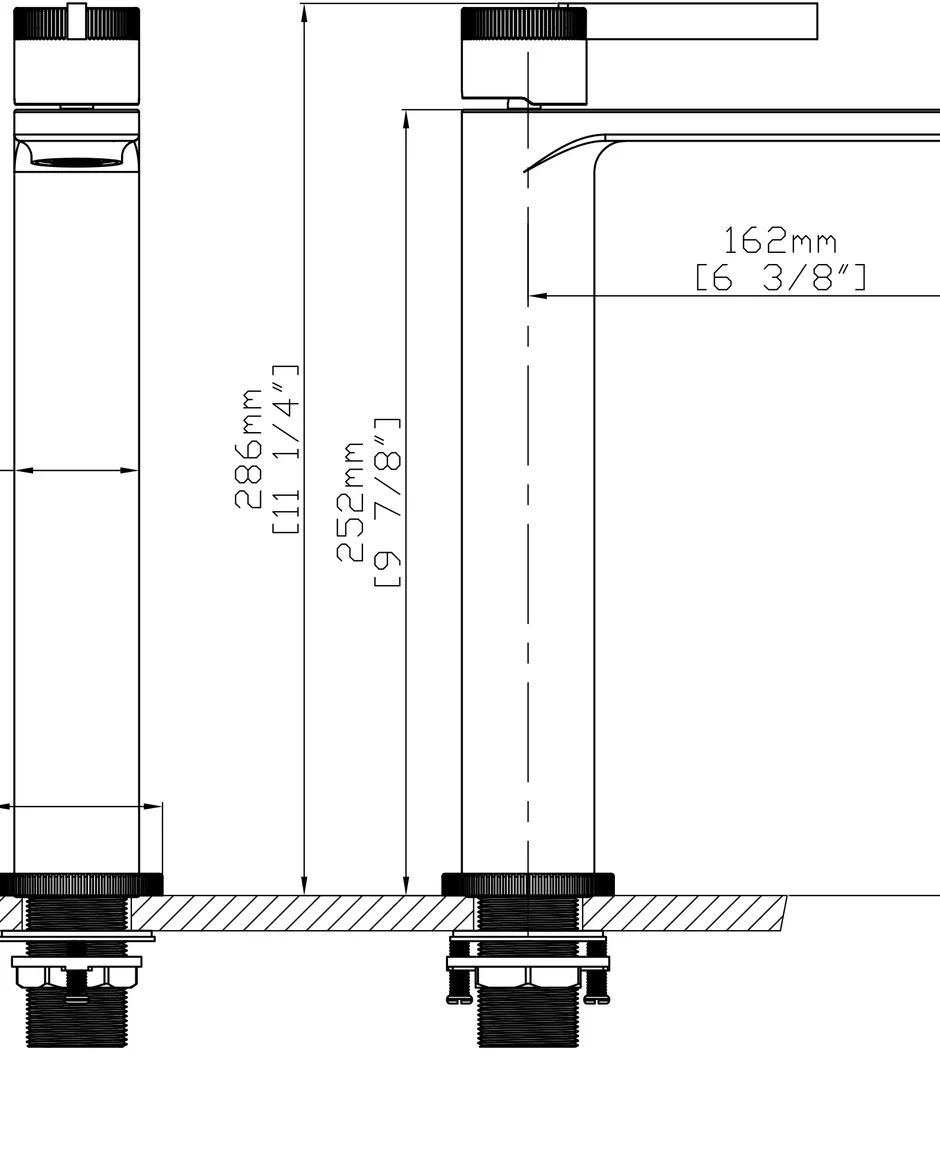 Baterie lavoar auriu periat – mâner rotund texturat, alamă solidă, design modern [3]