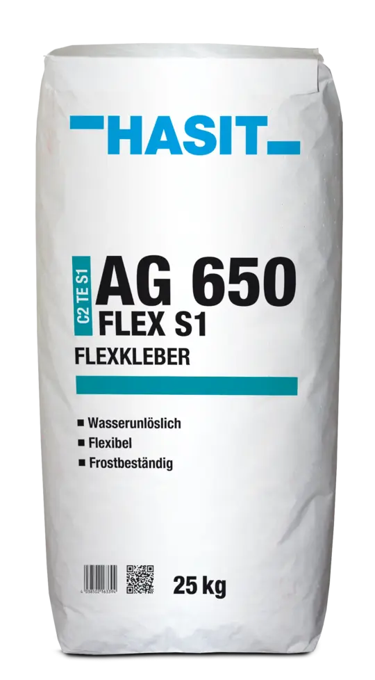 Tencuieli ,gelturi si adezivi - HASIT 650 FLEX S1 – Adeziv flexibil C2TES1 pentru plăci mari