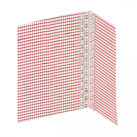 Termoizolatii si hidroizolatii - PROFIL COLT PVC PLASA 15x10x2.5m ROSU