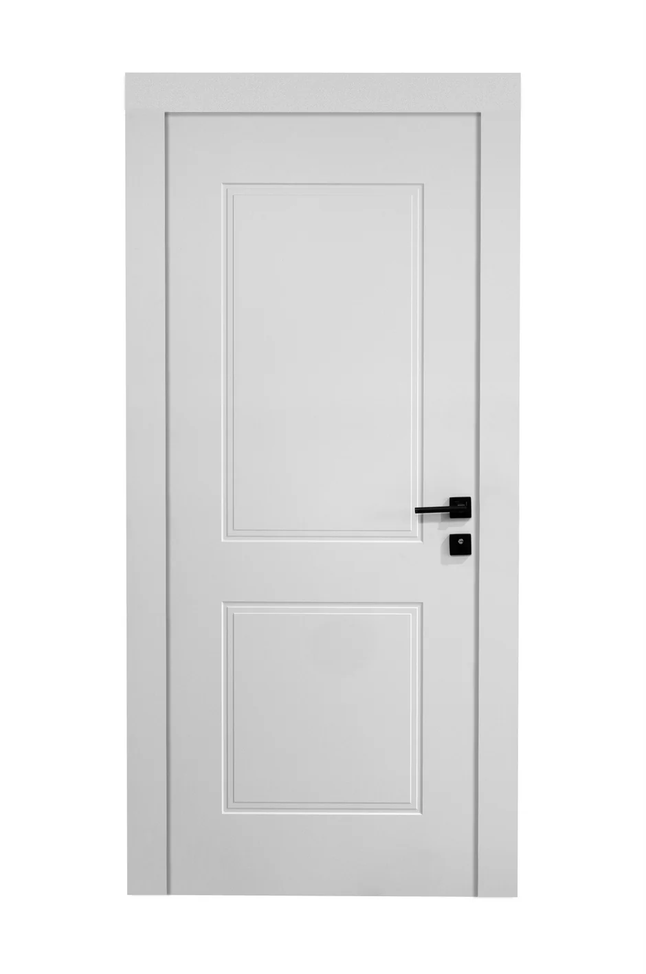 Ușă interior JY002 alb mat – modernă, cu toc reglabil [1]