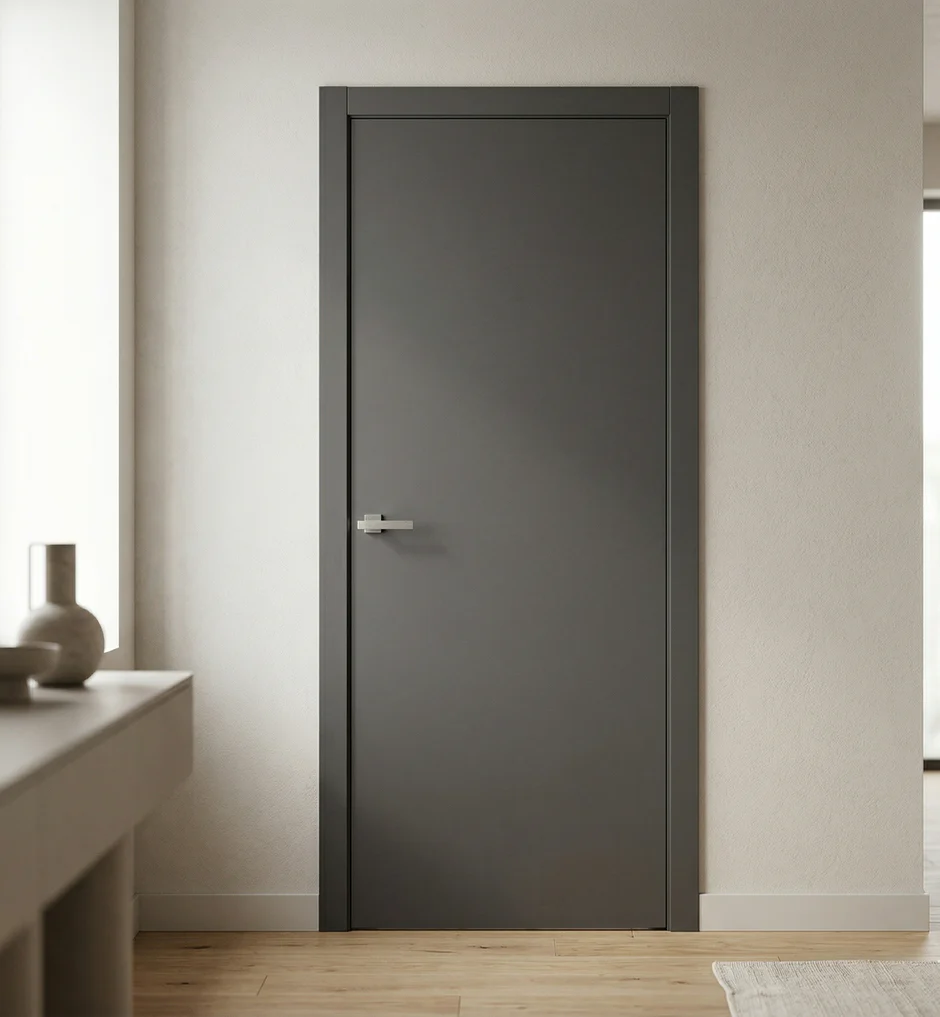 Ușă interior Blank Graphite – toc reglabil 10–15 cm, MDF înfoliat [1]