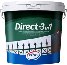 VOPSEA LAVABILA SI TENCUIELI DECORATIVE - Vitex Direct 1 – Email lucios pentru metal, 2.5 L | Protecție anticorozivă