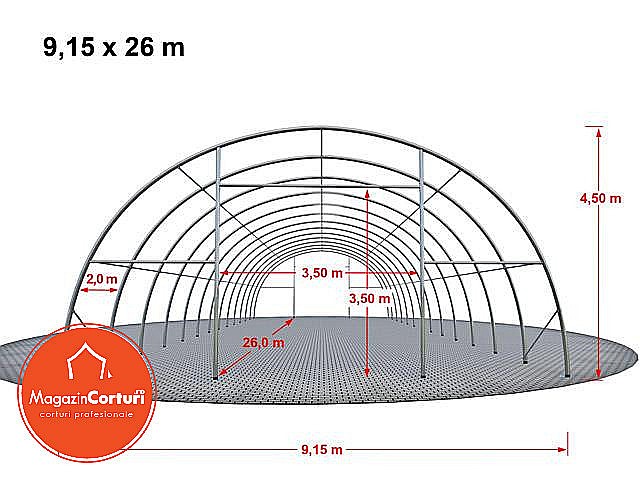  Cort Tunel Semirotund Hala-Depozitare 9.15m x 26m cu 2m intre arce [2]