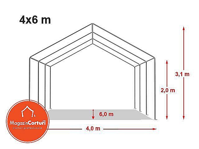 Cort Evenimente 4 x 6m Eco Plus [2]