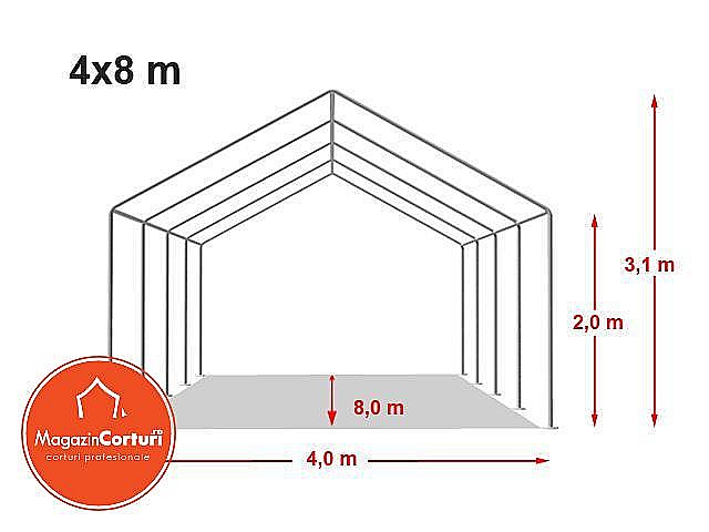 Cort Evenimente 4 x 8m Eco Plus [2]