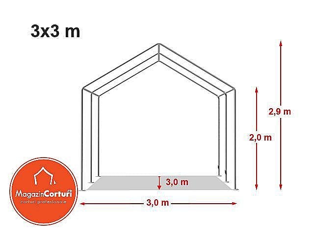 Cort Evenimente 3 x 3m Eco Plus [2]