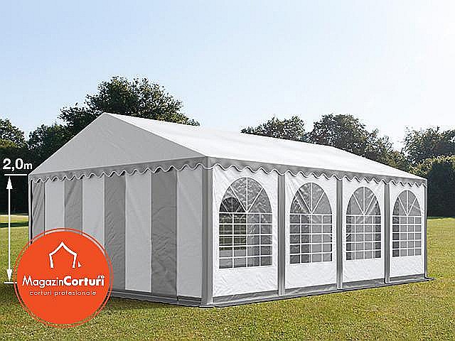Cort Evenimente 5x8 m Profesional 2 m Alb [7]