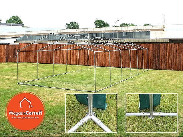  Cort Evenimente 6x6 m Premium 2 m Alb [3]