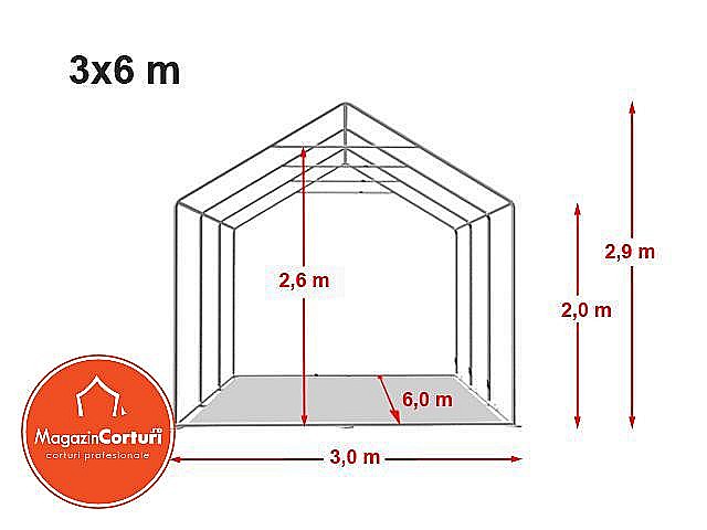 Cort Evenimente 3 x 6m Premium [2]