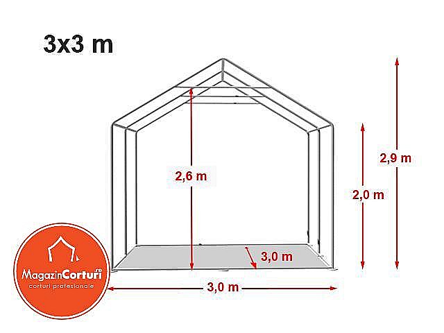 Cort Evenimente 3 x 3m Premium [2]