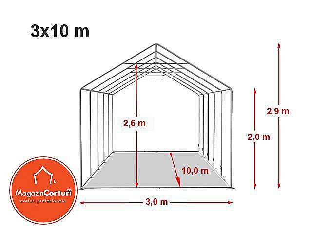 Cort Evenimente 3 x 10m Premium [2]