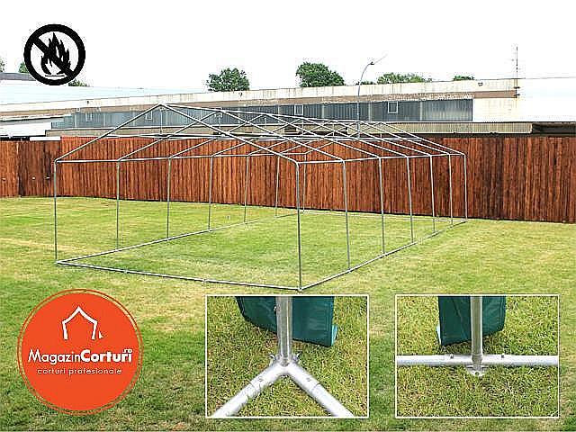 Cort Evenimente 6x6 m Premium Plus 2m Alb [3]