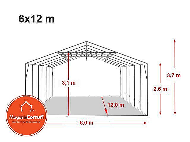  Cort Industrial 6 x 12m XXL Profi [2]