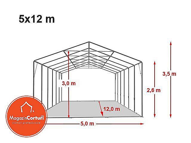 Cort Evenimente 5 x 12m XXL Profi [2]