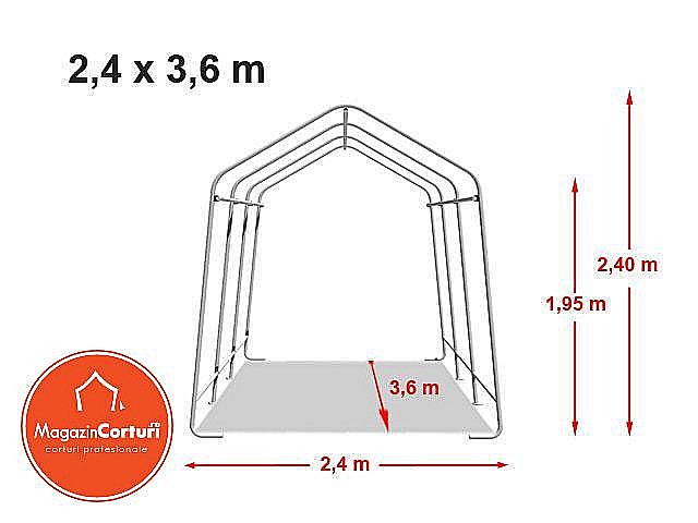 Cort Garaj 2,40 x 3,60m Economy [2]