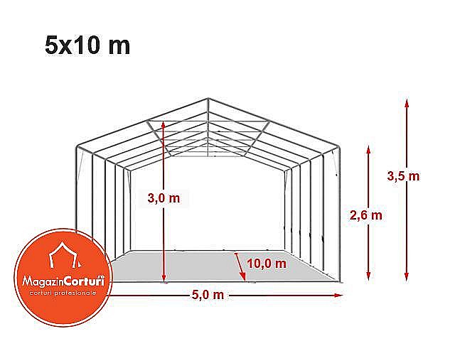 Cort Industrial 5 x 10m XXL Profi [2]