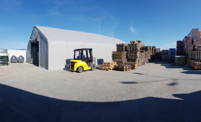 Cort Depozitare 10x20 m cu intrare 4x4 m [5]
