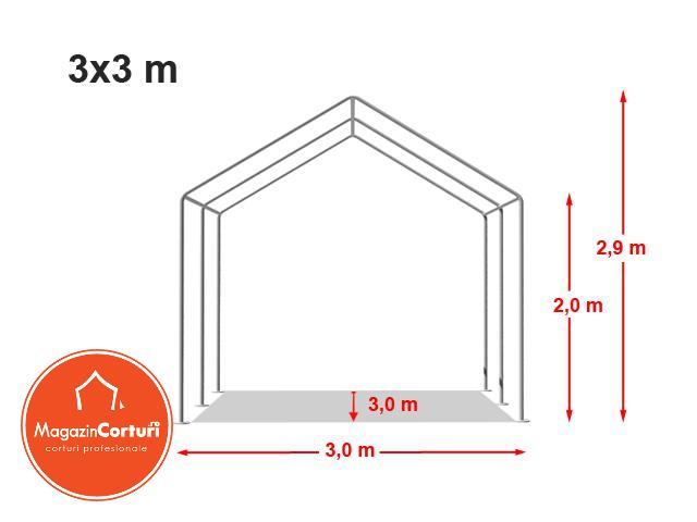 Cort Depozitare Industrial 3x3 m Eco [2]